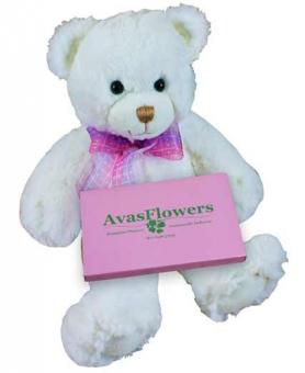 flowers bear and chocolates