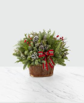 Ebenezer & Co. 22 Door Basket with Greenery 