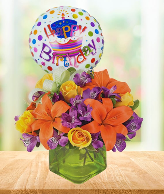 Birthday Celebration with Vibrant Blooms | 1-800-Flowers Occasions Delivery | 193056MHBV2